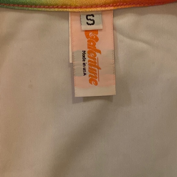 J VALENTINE | Rainbow Velvet Crop Top | Small 🌈 - Picture 4 of 5